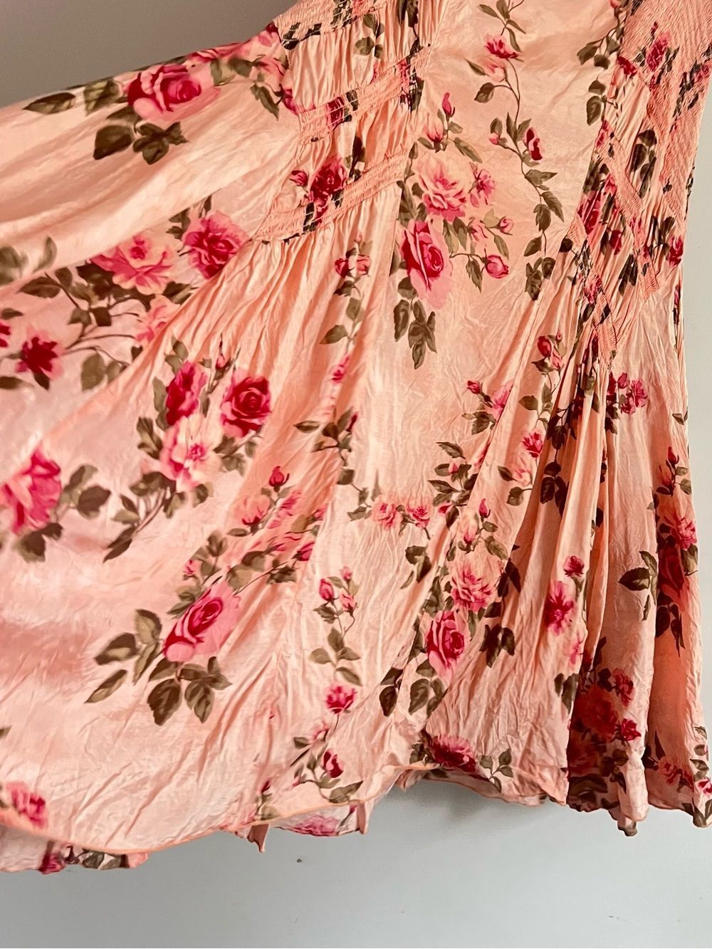 Free people Rowan Maxi Skirt Cottagecore Fairycore Floral Midi Skirt Size 8 - Picture 8 of 16